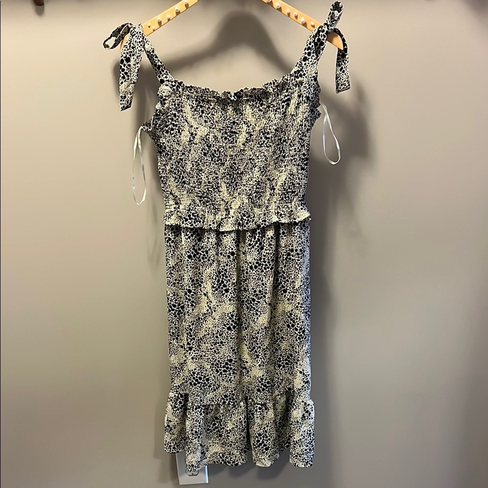 Elegant Black and White Women's Dress